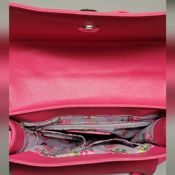 Betsey Johnson XO Devin Cherries Shoulder Bag with Chain Pink‎ NWT - Picture 2 of 12